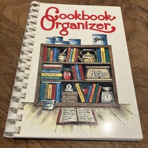 Vintage 1996 COOKBOOK ORGANIZER by Dot Gibson - Mostly Unused VTG